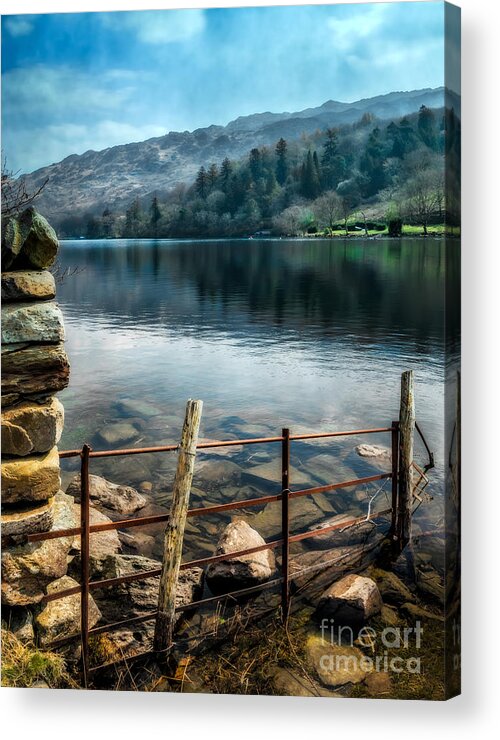 Llyn Gwynant Acrylic Print featuring the photograph Gwynant Lake by Adrian Evans