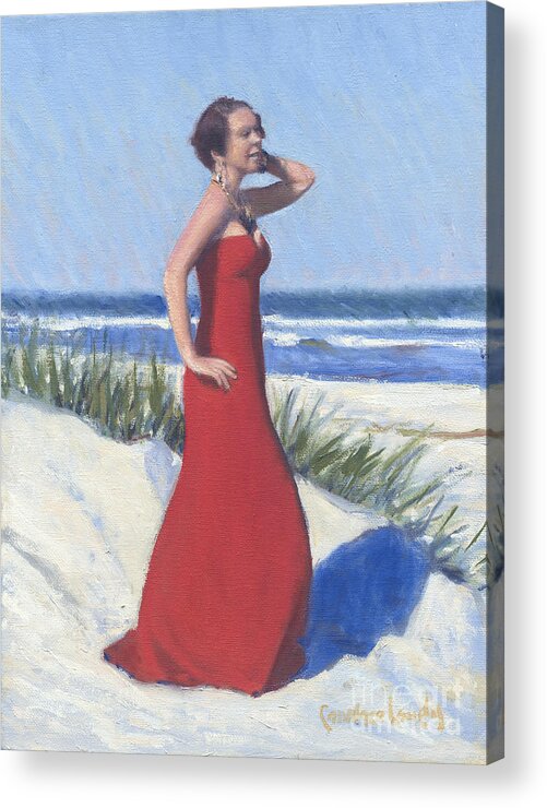 Haley Acrylic Print featuring the painting Haley by Candace Lovely