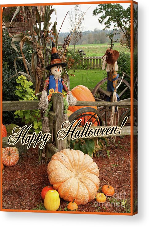 Happy Halloween Acrylic Print featuring the photograph Happy Halloween by Victoria Harrington
