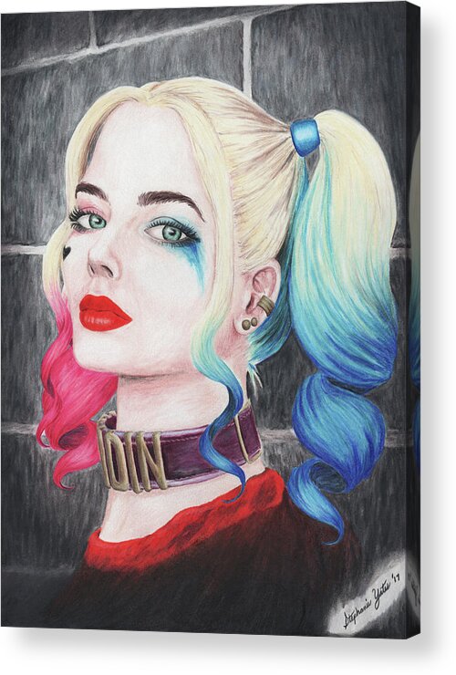 Harley Quinn Acrylic Print by Stephanie Yates - Pixels