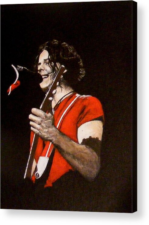 Jack White Acrylic Print featuring the painting Jack White by Luke Morrison