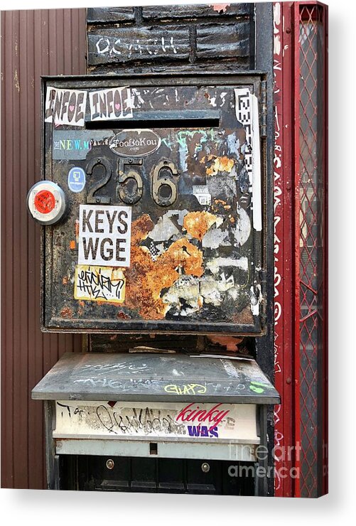 Mailbox Acrylic Print featuring the photograph Keys WGE 256 by Flavia Westerwelle