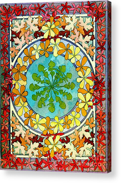 Leaf Motif 1901 Acrylic Print featuring the photograph Leaf Motif 1901 by Padre Art
