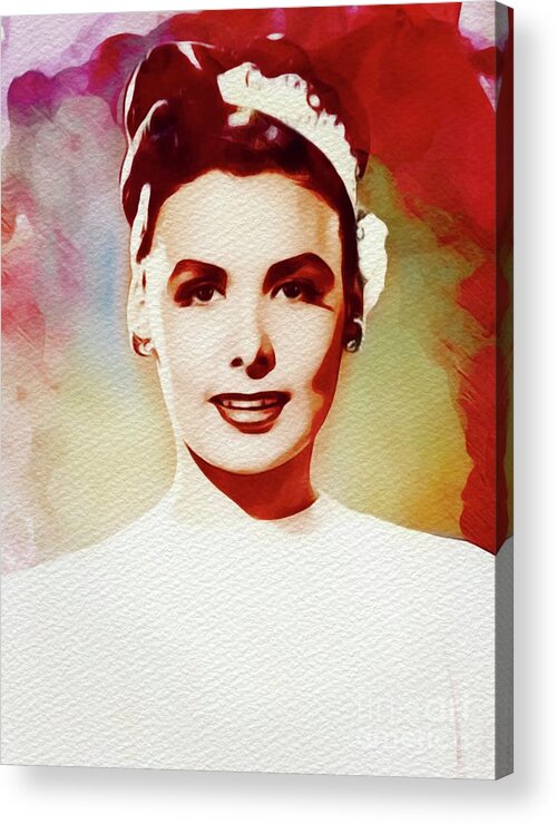 Lena Acrylic Print featuring the painting Lena Horne, Singer, Dancer, Actress by Esoterica Art Agency