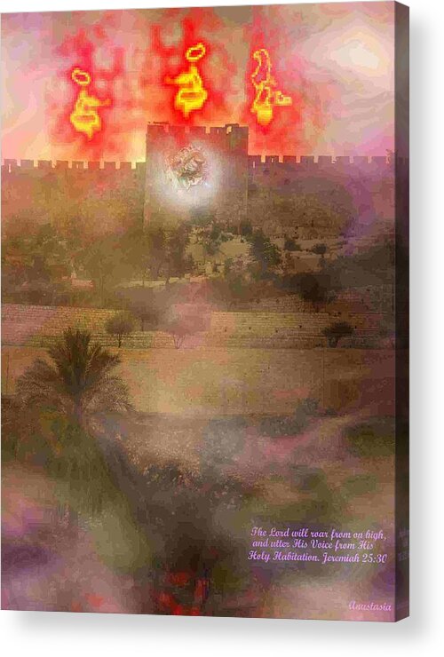 Landscape Acrylic Print featuring the photograph Lion of Judah at the Gate He Is Coming by Anastasia Savage Ealy