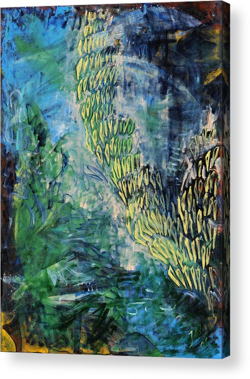 Seaweeds Acrylic Print featuring the painting MarineLife by Joan De Bot