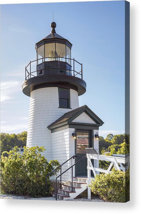 Lighthouse Acrylic Print featuring the photograph Mystic Seaport Lighthouse 2 by Marianne Campolongo