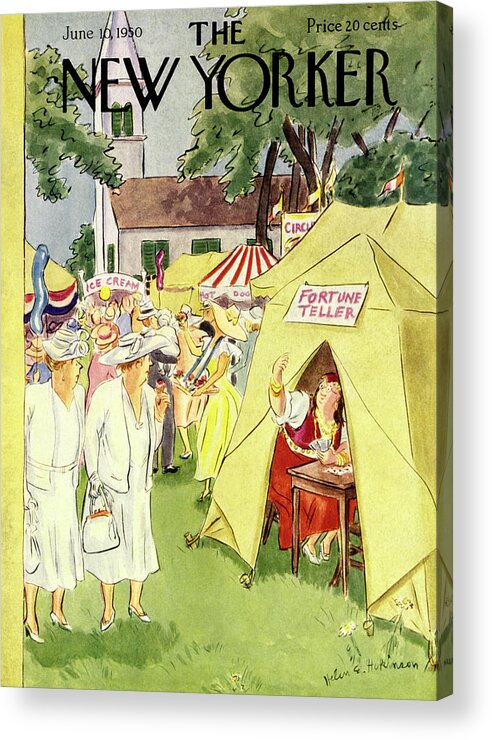 Country Acrylic Print featuring the painting New Yorker June 10 1950 by Helene E Hokinson