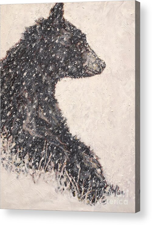 Bear Acrylic Print featuring the painting Norse by Patricia A Griffin