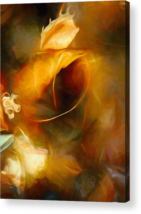 Shells Acrylic Print featuring the mixed media Out of Fire and Ether by Lynda Lehmann