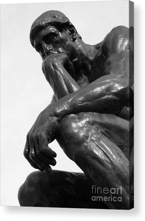 The Thinker Acrylic Print featuring the photograph Pensive by Ann Horn