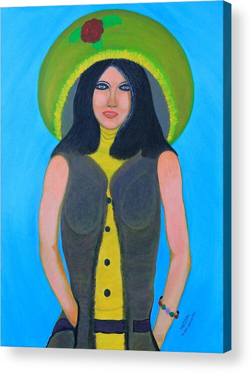 All Apparels Acrylic Print featuring the painting Personas by Lorna Maza