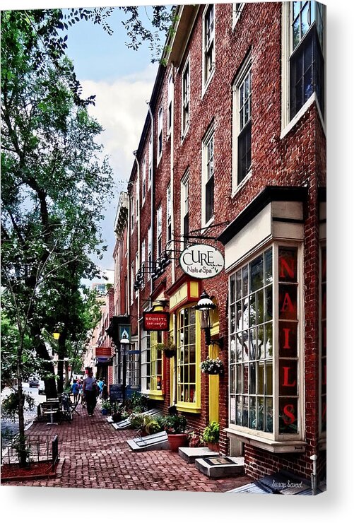 Philadelphia Acrylic Print featuring the photograph Philadelphia PA - S 2nd Street by Susan Savad