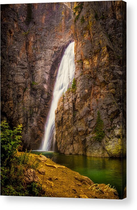 Flowing Acrylic Print featuring the photograph Porcupine Falls by Rikk Flohr