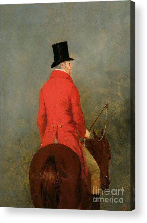 Hunting Acrylic Print featuring the painting Portrait of Thomas Cholmondeley by Henry Calvert