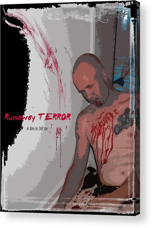 Movie Acrylic Print featuring the digital art Runaway Terror 2 by Mark Baranowski