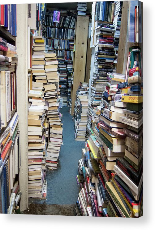 Book Acrylic Print featuring the photograph So Many Books by Mary Lee Dereske