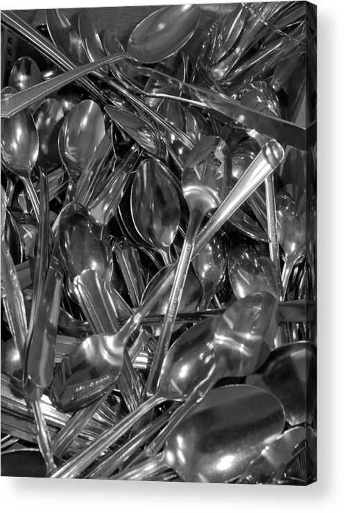 Spoons Acrylic Print featuring the photograph Spoons by Henri Irizarri
