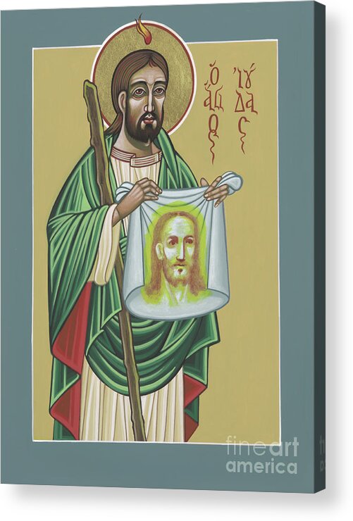 St Jude Patron Of The Impossible Acrylic Print featuring the painting St Jude Patron of the Impossible 287 by William Hart McNichols