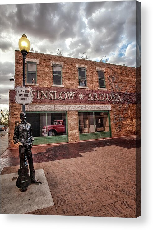 Route 66 Acrylic Print featuring the photograph Standing on the Corner by Diana Powell