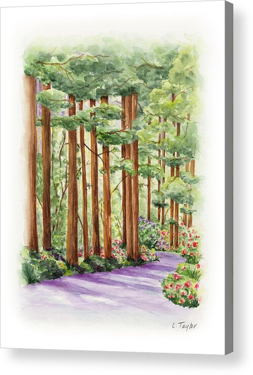 Forest Acrylic Print featuring the painting Standing Tall by Lori Taylor