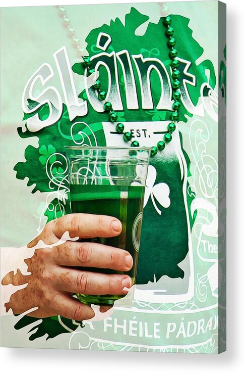 Patrick Acrylic Print featuring the photograph St. Patrick's Day by Tatiana Travelways