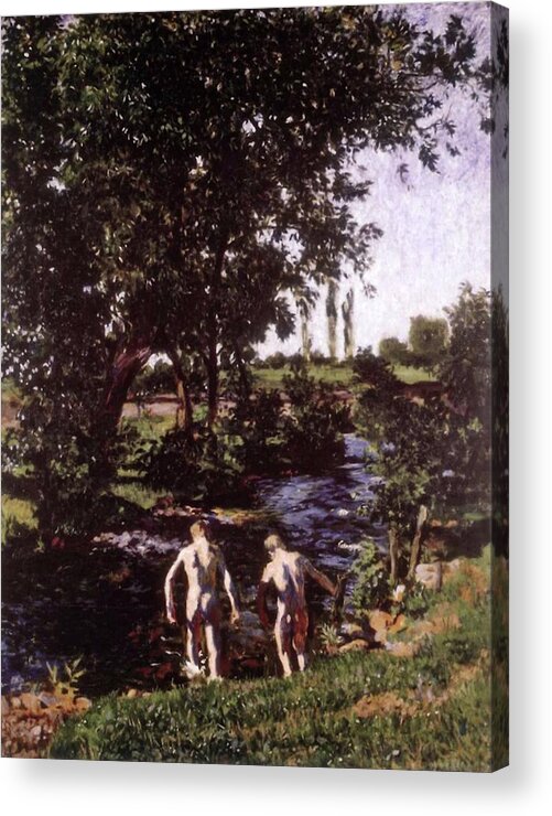 Summer Acrylic Print featuring the painting Summer 1901 by Karoly Ferenczy