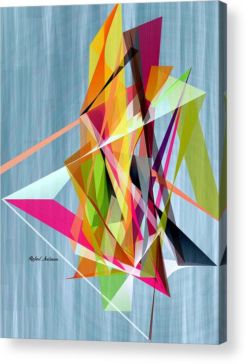 Rafael Salazar Acrylic Print featuring the digital art Summer by Rafael Salazar