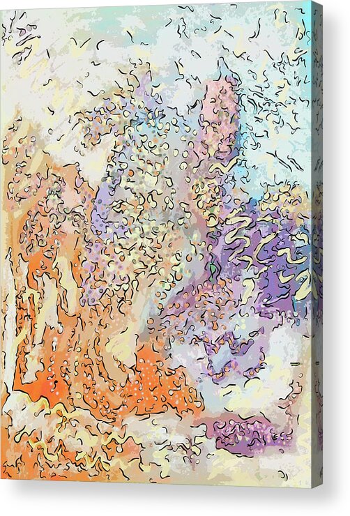 Billowing Acrylic Print featuring the mixed media Surge by Don Wright