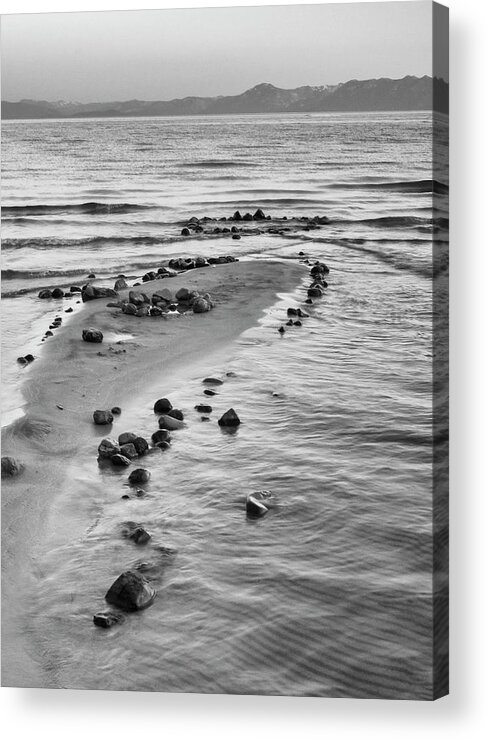 Tahoe Acrylic Print featuring the photograph Tahoe Spit by Ginger Stein