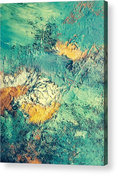 Contemporary Abstract Acrylic Print featuring the painting The Way It Would Be If It Were by Dennis Ellman
