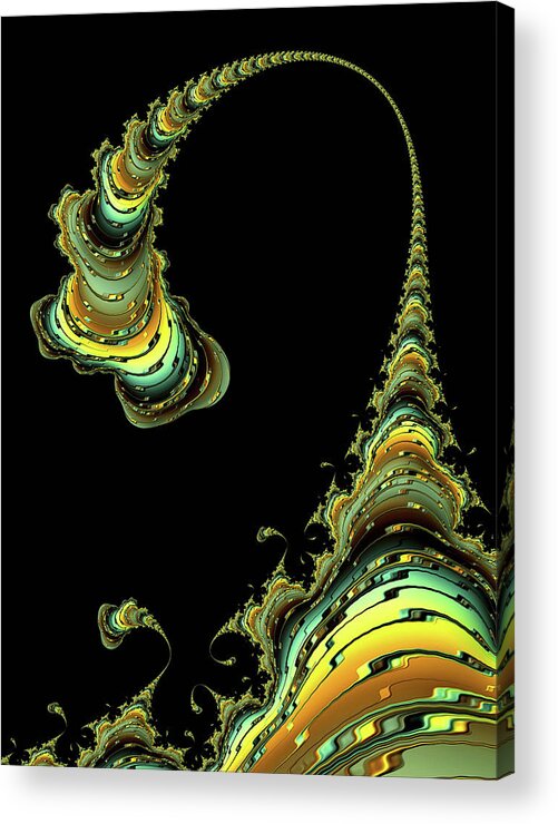 Alien Acrylic Print featuring the digital art The Doting Mama by Susan Maxwell Schmidt