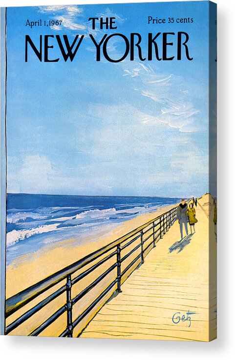 Arthur Acrylic Print featuring the painting The New Yorker Cover - April 1st, 1967 by Arthur Getz