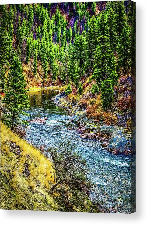 Riverscape Acrylic Print featuring the photograph The River by Jason Brooks