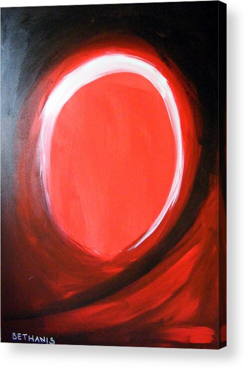 Abstract Acrylic Print featuring the painting The Simplicity Of Being by Peter Bethanis