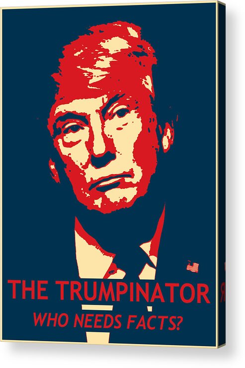 Richard Reeve Acrylic Print featuring the photograph The Trumpinator by Richard Reeve