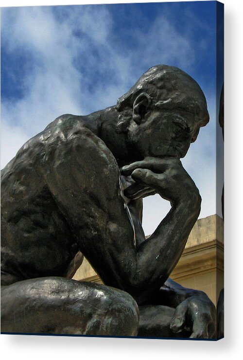 Thinker Acrylic Print featuring the photograph Thinker by Michael McFerrin