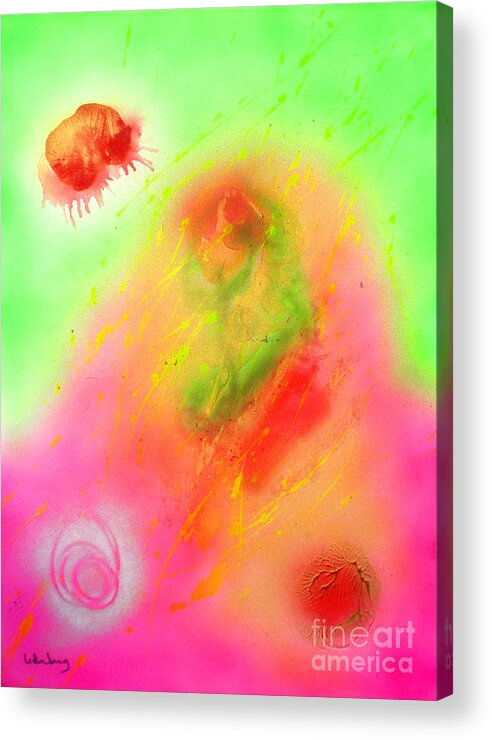 Zefat Acrylic Print featuring the painting Tzfasser 27 by Dov Lederberg