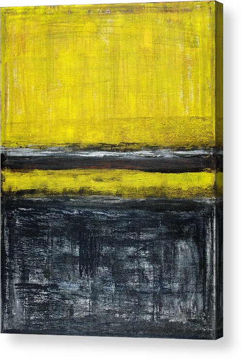 Yellow Acrylic Print featuring the painting Untitled No. 11 by Julie Niemela