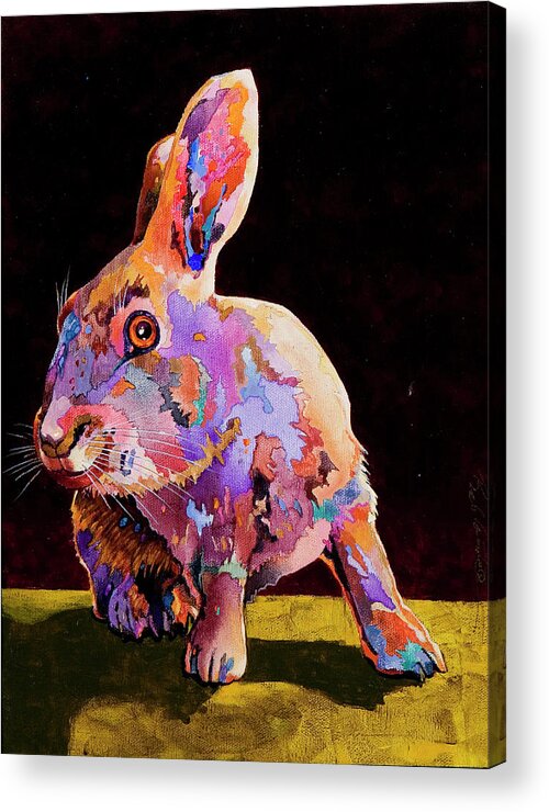 Fauvist Art Acrylic Print featuring the painting Wary by Bob Coonts