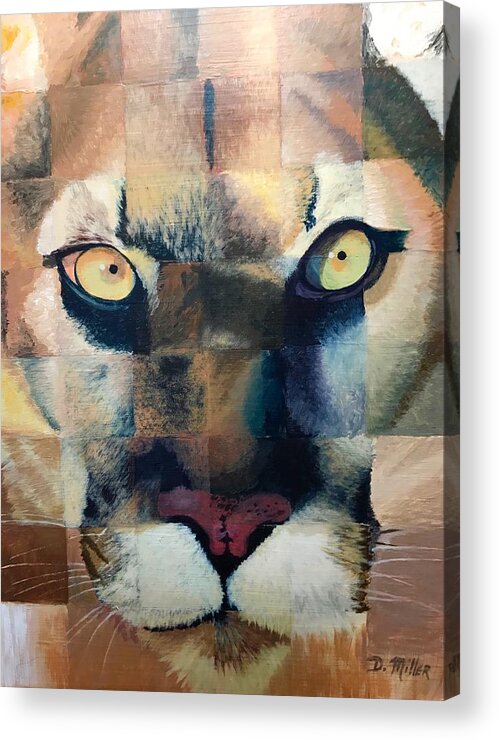 Art Acrylic Print featuring the painting Wildcat by Dustin Miller