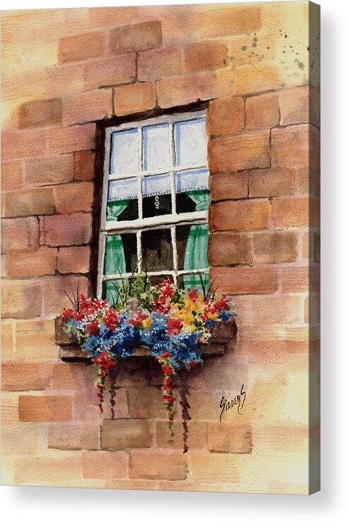 Window Acrylic Print featuring the painting Window by Sam Sidders