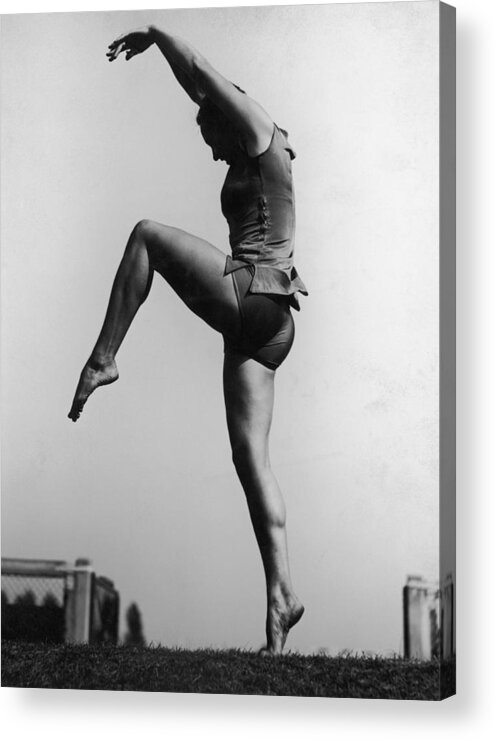 Human Arm Acrylic Print featuring the photograph Gymnastic Dancing #1 by Fpg