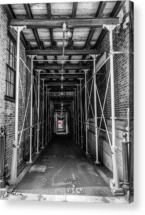 Architecture Acrylic Print featuring the photograph Under Construction #2 by Chris Montcalmo