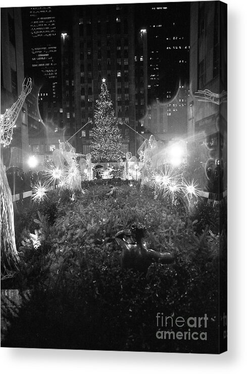 Holiday Acrylic Print featuring the photograph Christmas Tree At Rockefeller Center #6 by Bettmann