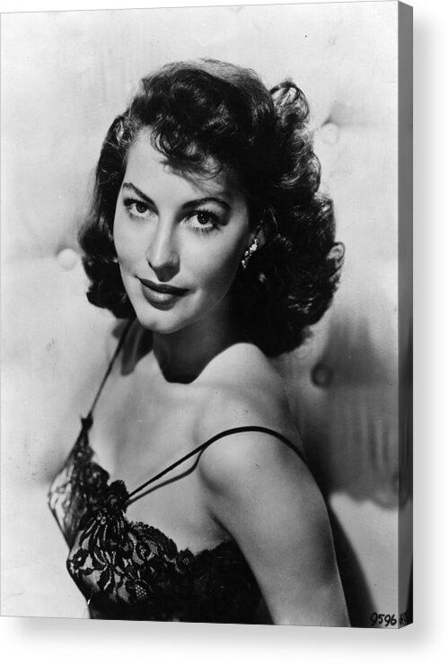 People Acrylic Print featuring the photograph Ava Gardner by Hulton Archive