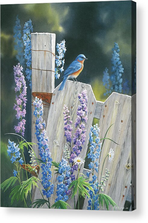 #faawildwings Acrylic Print featuring the painting Back To Nature by Wild Wings