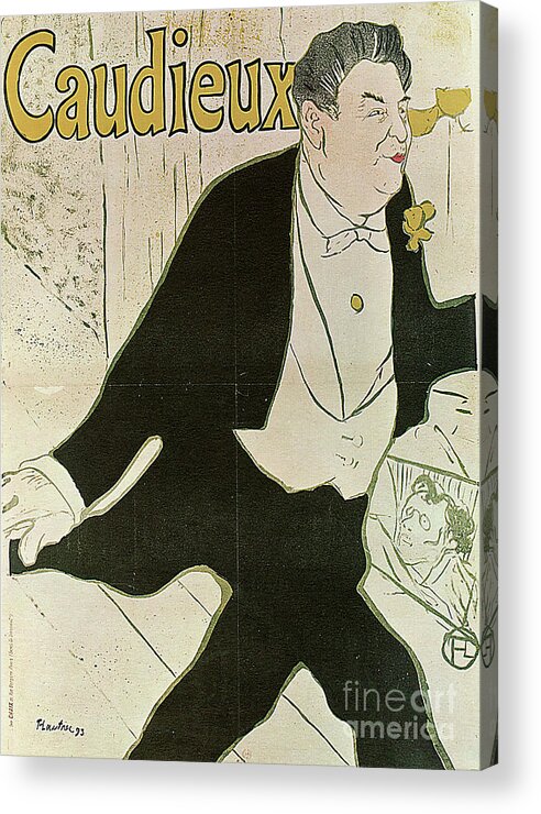 Musical Conductor Acrylic Print featuring the drawing Caudieux, 1893. Artist Henri De by Heritage Images