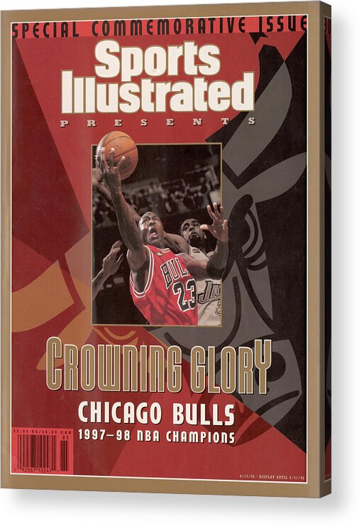 Playoffs Acrylic Print featuring the photograph Chicago Bulls Michael Jordan, 1998 Nba Champions Sports Illustrated Cover by Sports Illustrated