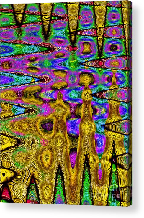 Motion Acrylic Print featuring the digital art Closing In by Jim Fitzpatrick